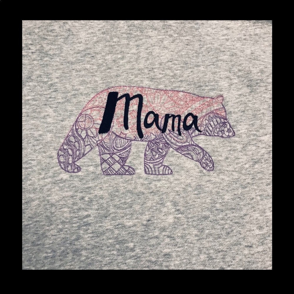NWT Mama Bear embroidered sweatshirt
